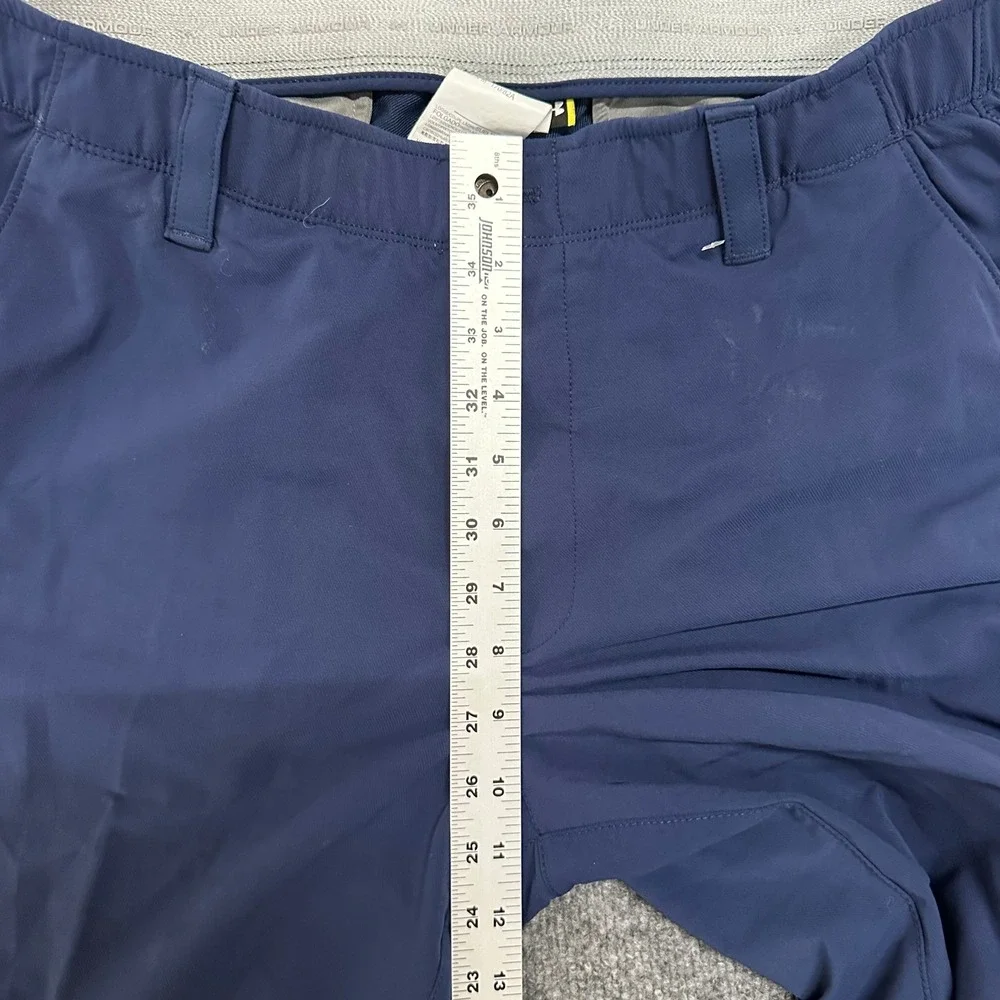 Under Armour Golf Pants Mens Size 36/30 Navy Blue Performance Straight Leg